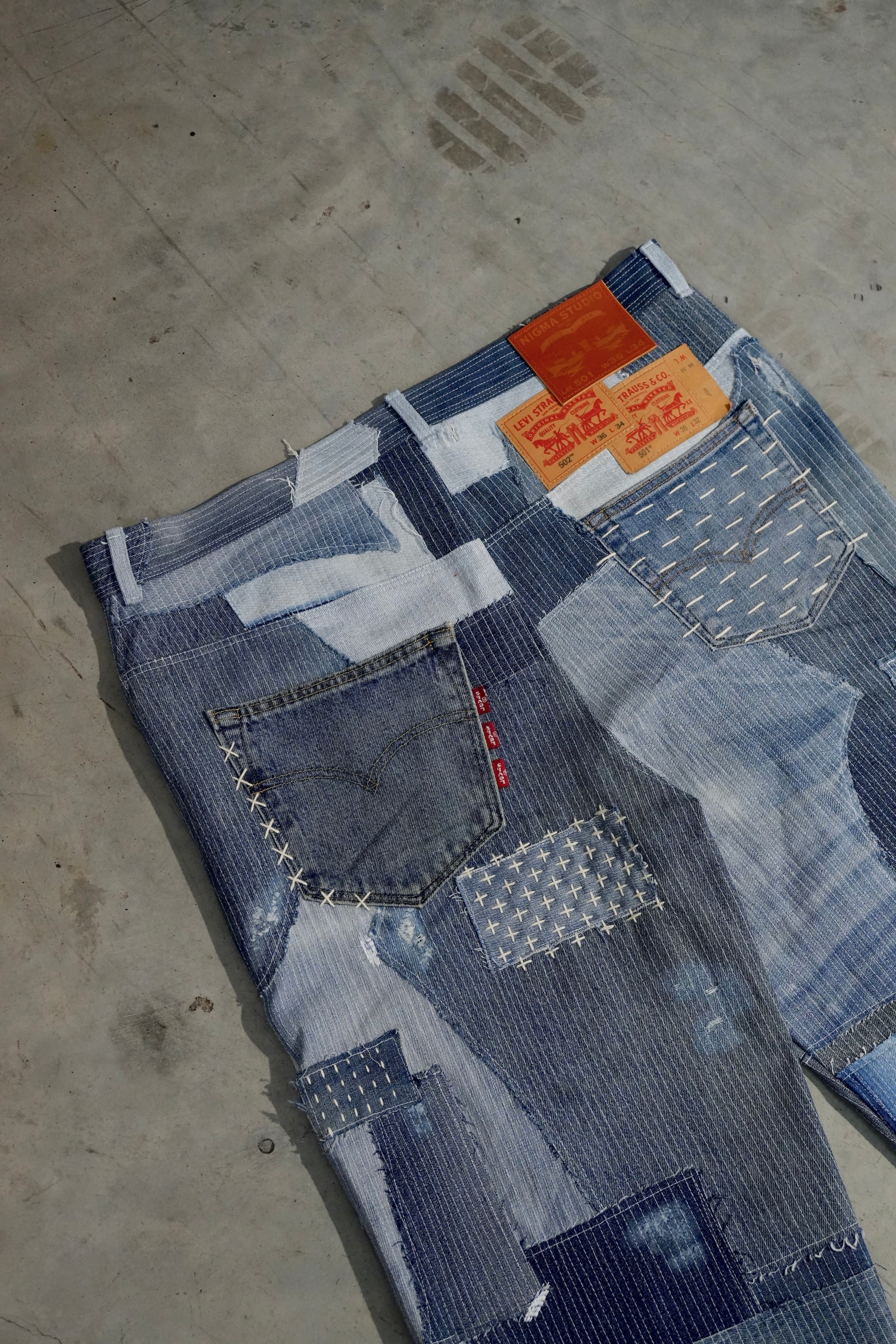 sashiko/boro levi´s jeans