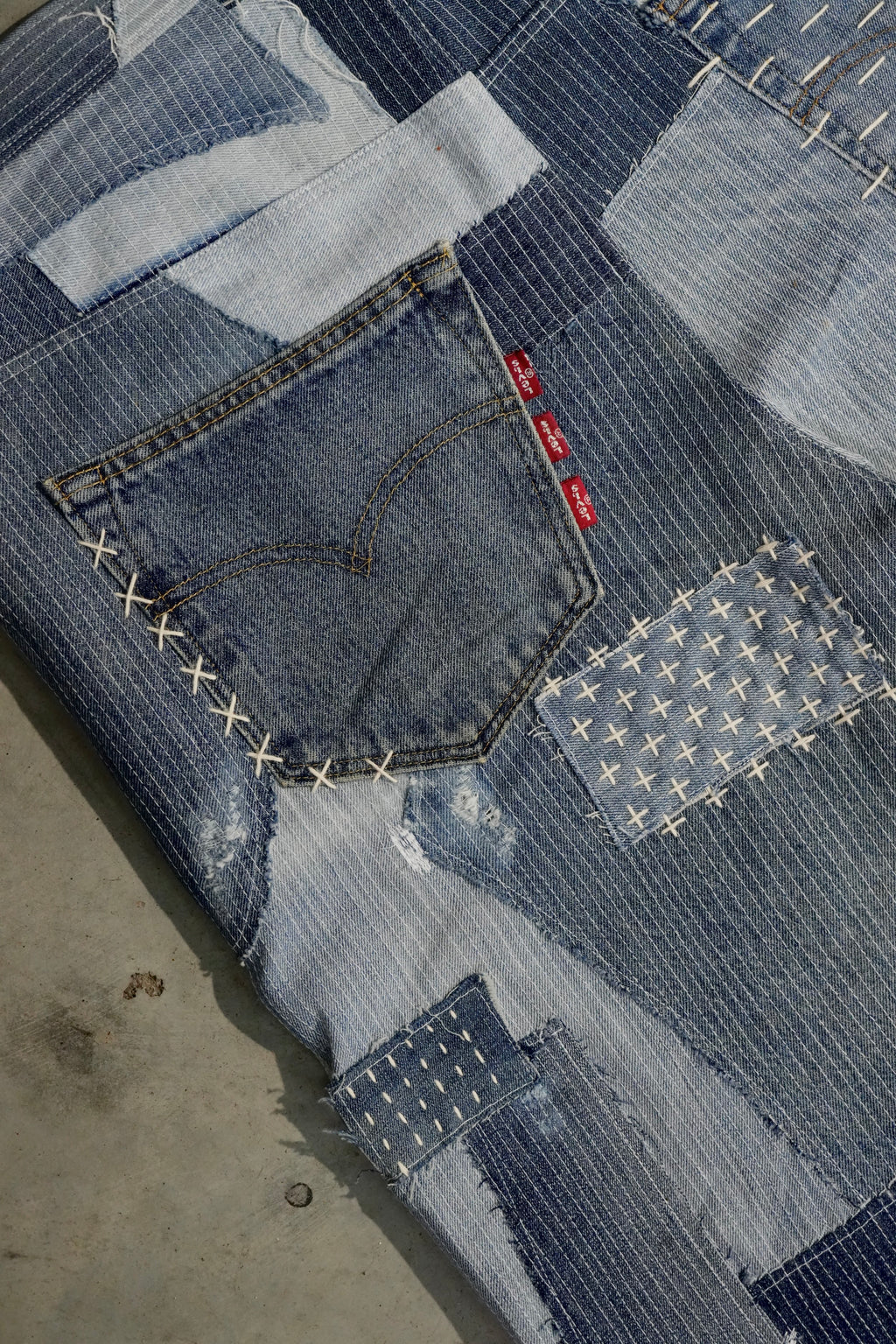 sashiko/boro levi´s jeans
