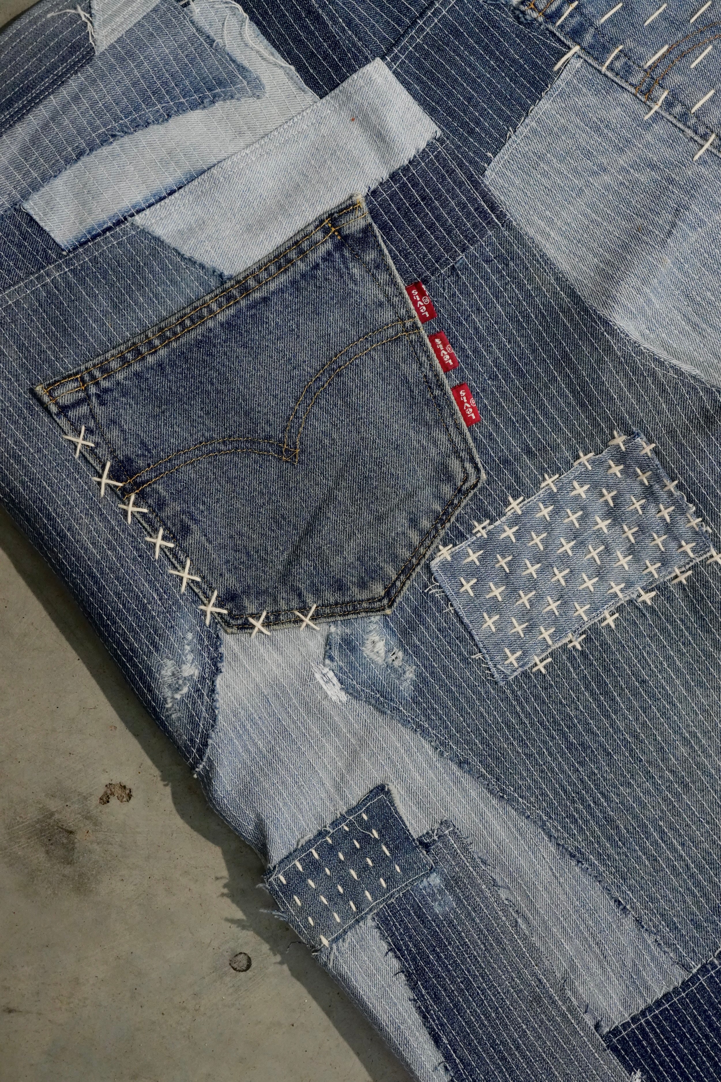 sashiko/boro levi´s jeans