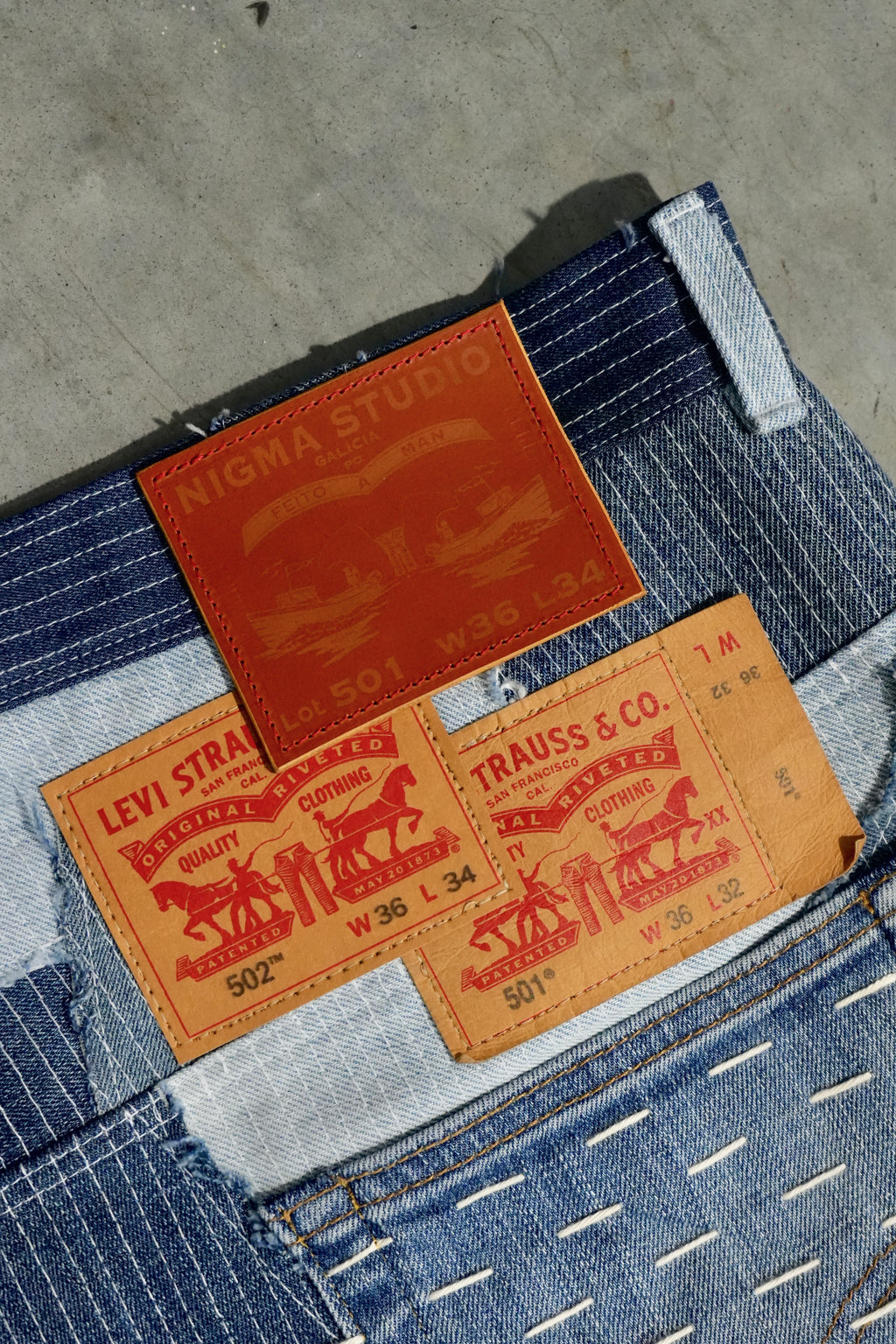 sashiko/boro levi´s jeans