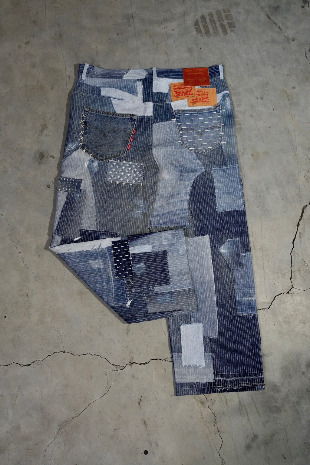 sashiko/boro levi´s jeans