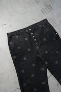 pantalon denim lunares