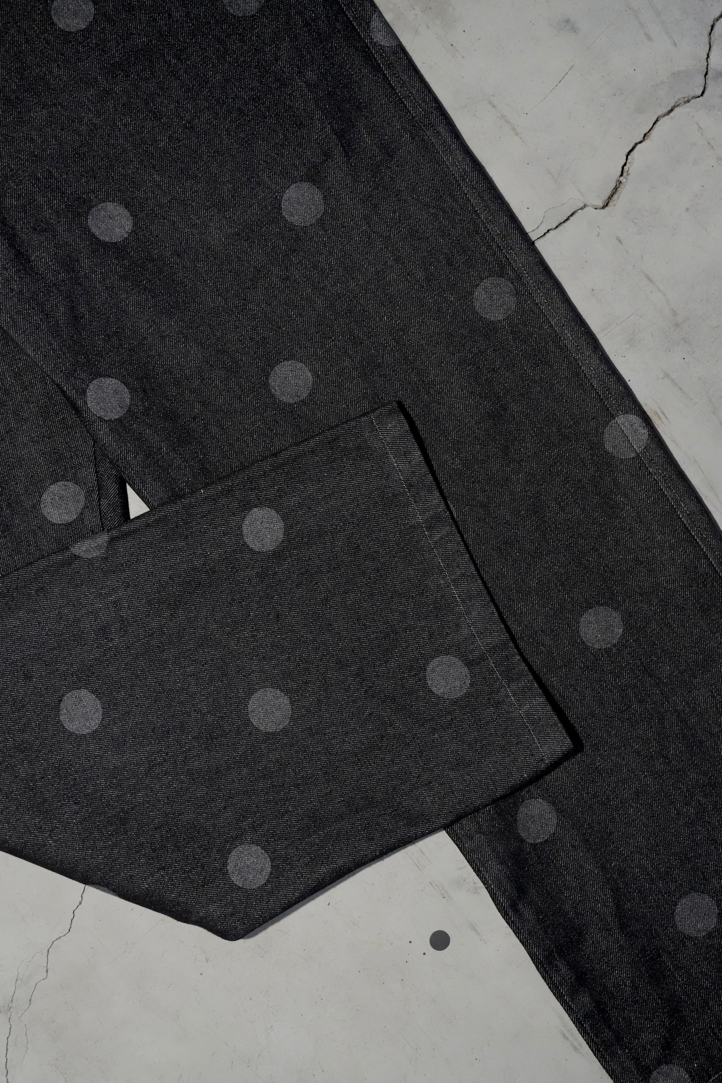 pantalon denim lunares