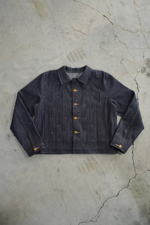 acordeon denim jacket